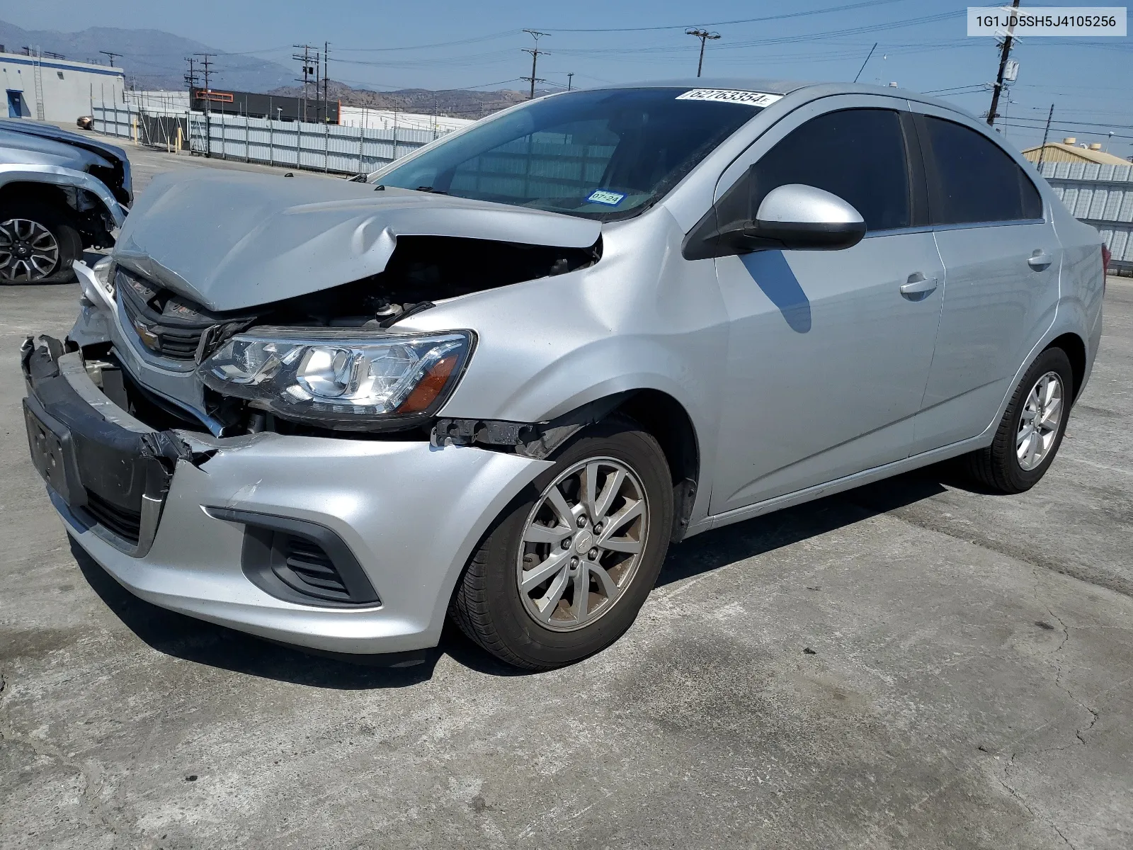 2018 Chevrolet Sonic Lt VIN: 1G1JD5SH5J4105256 Lot: 62763354