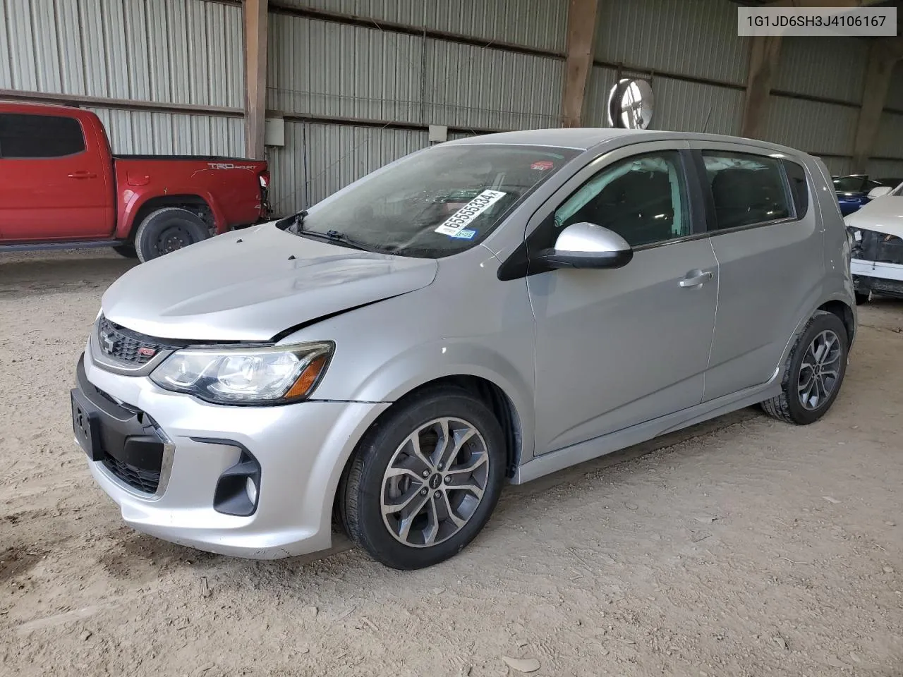 2018 Chevrolet Sonic Lt VIN: 1G1JD6SH3J4106167 Lot: 65555334