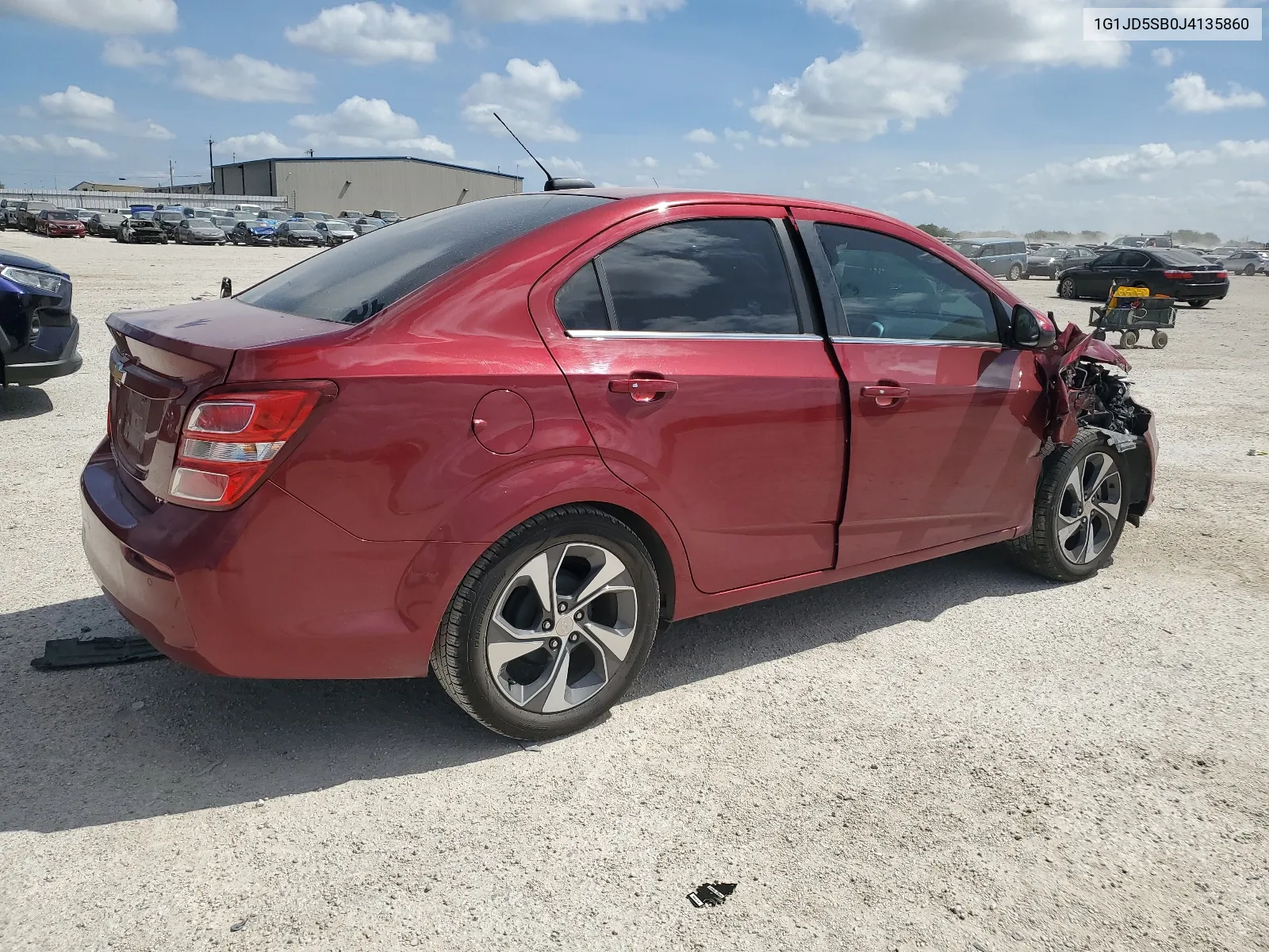 2018 Chevrolet Sonic Lt VIN: 1G1JD5SB0J4135860 Lot: 65930064