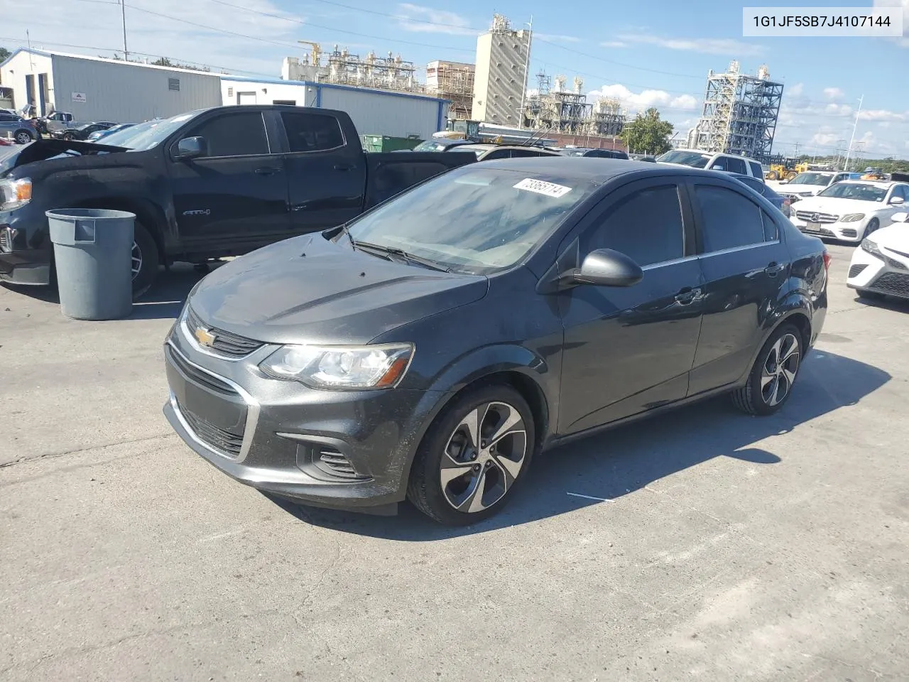 2018 Chevrolet Sonic Premier VIN: 1G1JF5SB7J4107144 Lot: 73365714