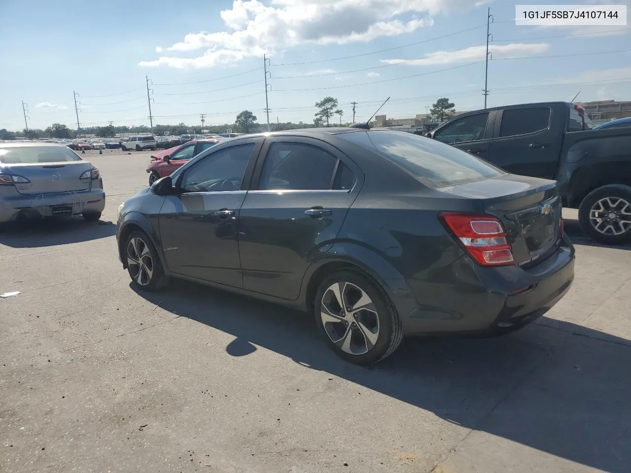 2018 Chevrolet Sonic Premier VIN: 1G1JF5SB7J4107144 Lot: 73365714