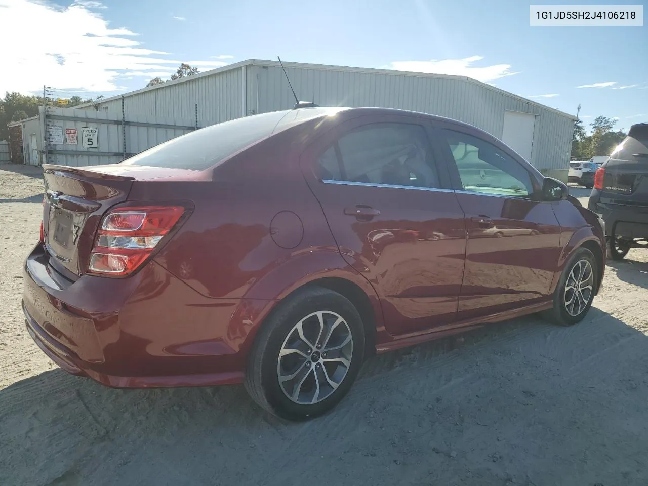 2018 Chevrolet Sonic Lt VIN: 1G1JD5SH2J4106218 Lot: 76266634