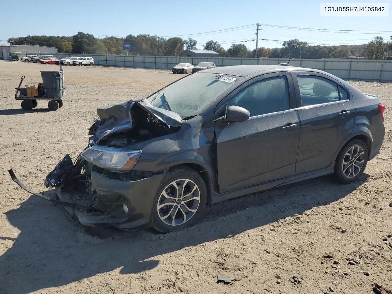 2018 Chevrolet Sonic Lt VIN: 1G1JD5SH7J4105842 Lot: 76524304