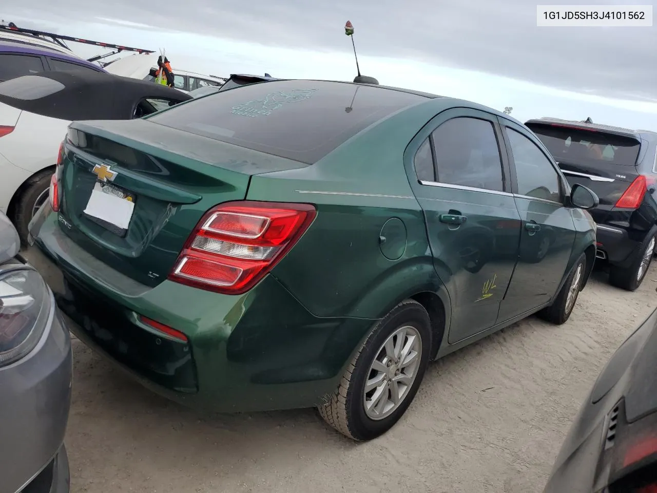 2018 Chevrolet Sonic Lt VIN: 1G1JD5SH3J4101562 Lot: 77005904