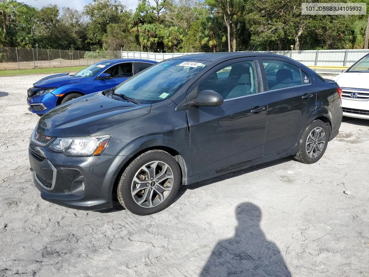 2018 Chevrolet Sonic Lt VIN: 1G1JD5SB3J4105932 Lot: 80941494