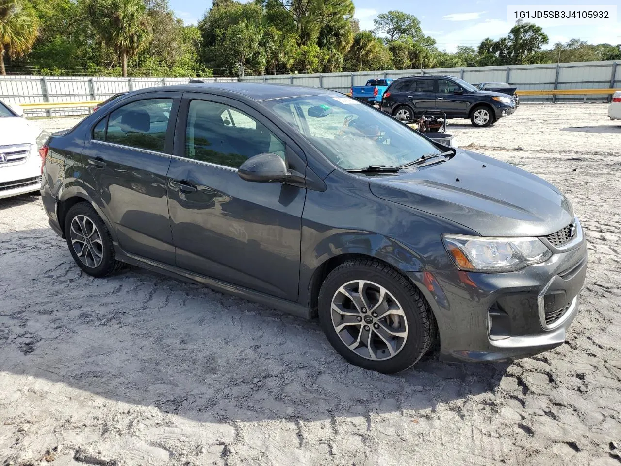 2018 Chevrolet Sonic Lt VIN: 1G1JD5SB3J4105932 Lot: 80941494