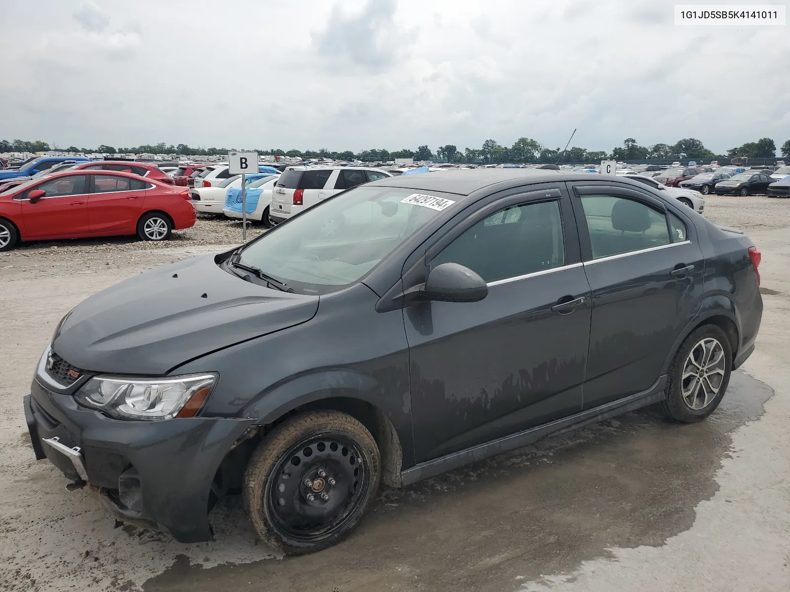 2019 Chevrolet Sonic Lt VIN: 1G1JD5SB5K4141011 Lot: 64297194