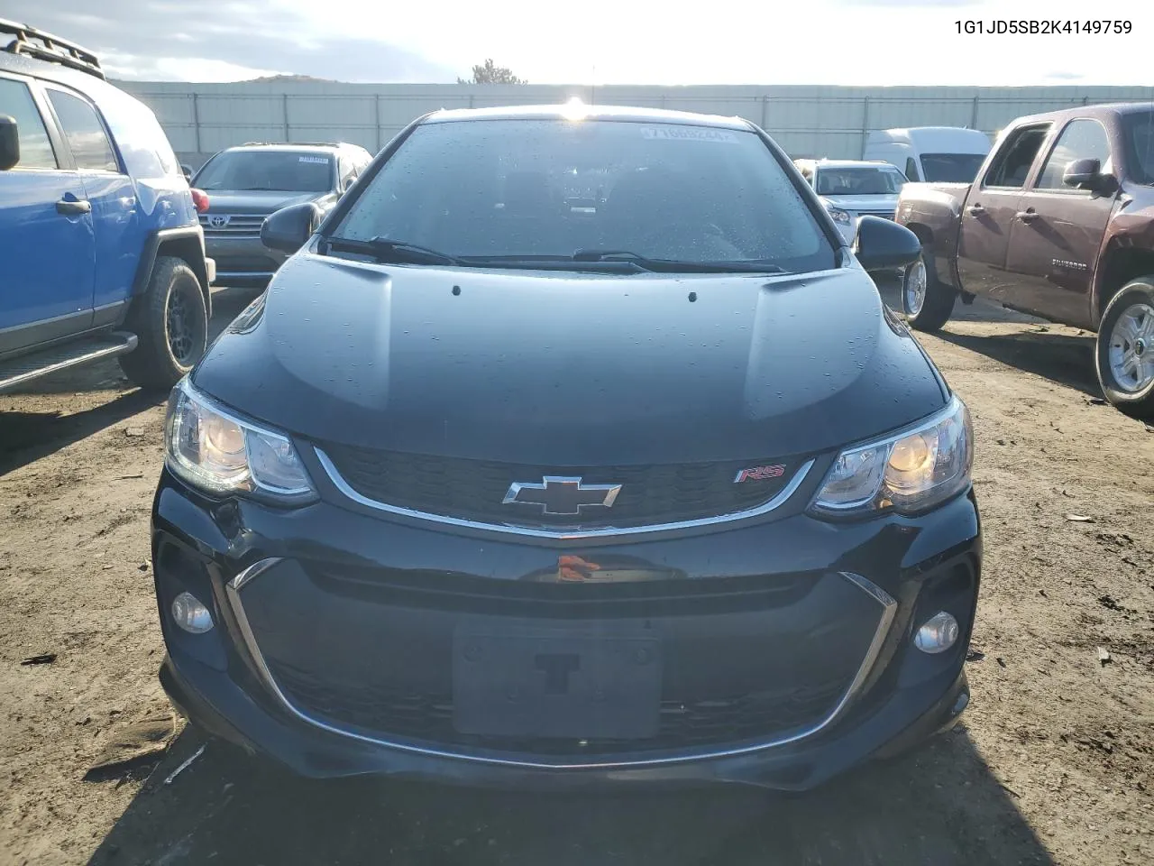 2019 Chevrolet Sonic Lt VIN: 1G1JD5SB2K4149759 Lot: 71669244