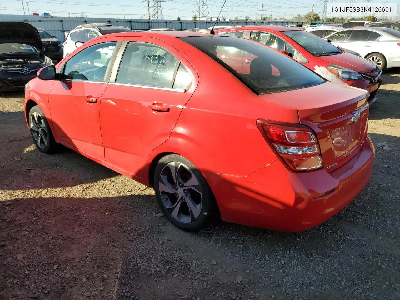 2019 Chevrolet Sonic Premier VIN: 1G1JF5SB3K4126601 Lot: 73644384