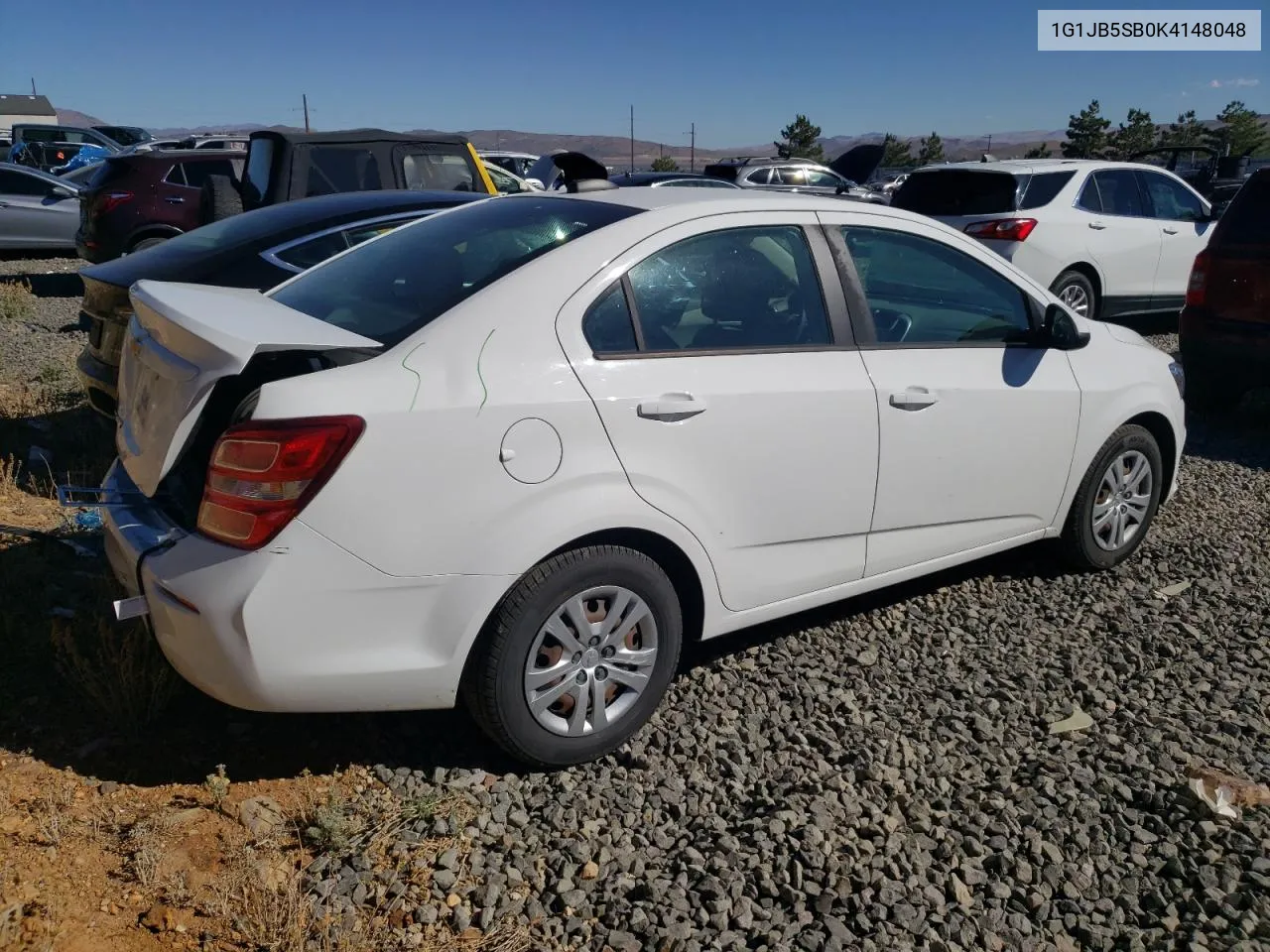 2019 Chevrolet Sonic Ls VIN: 1G1JB5SB0K4148048 Lot: 74121674