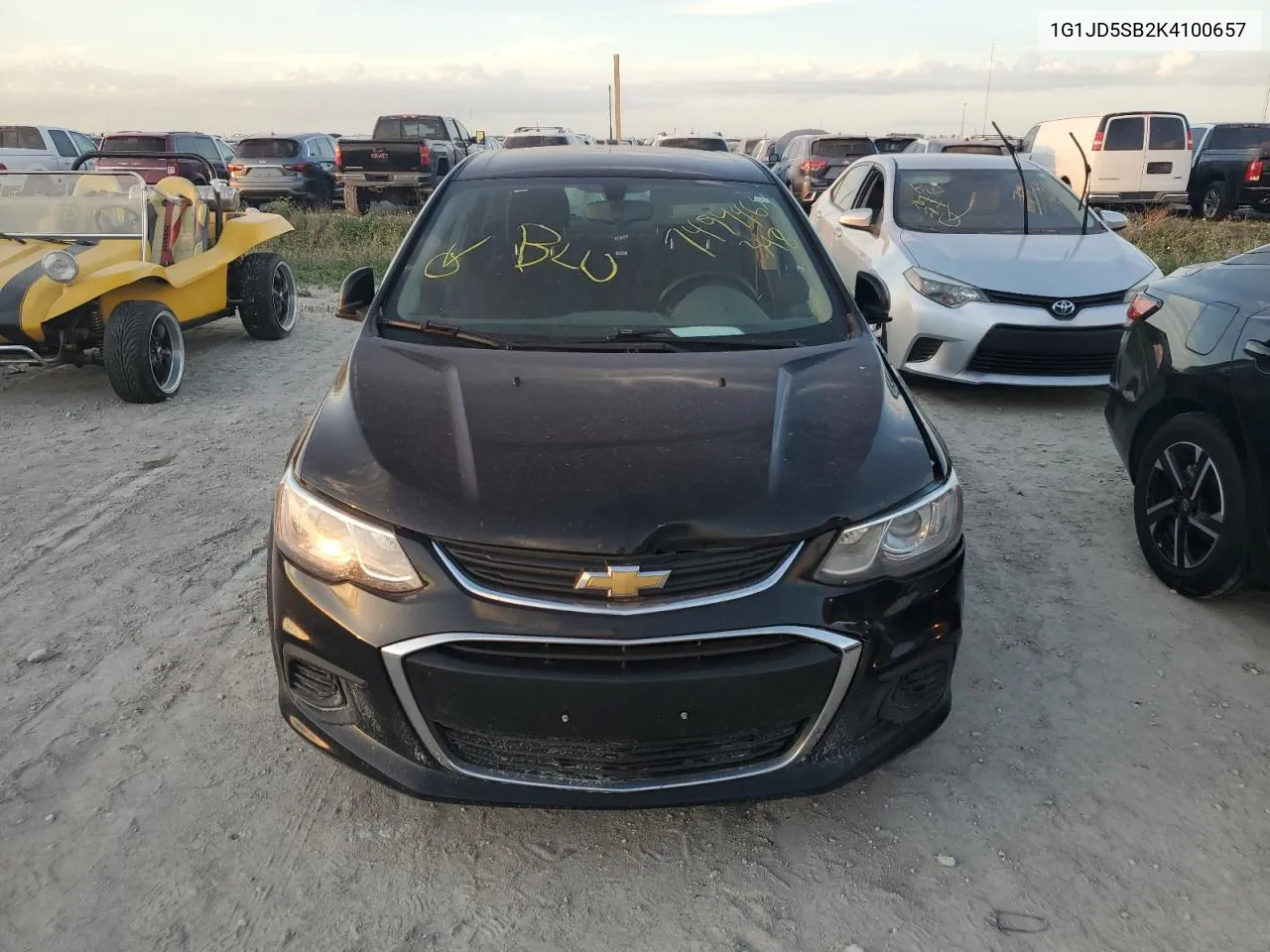 2019 Chevrolet Sonic Lt VIN: 1G1JD5SB2K4100657 Lot: 74944634