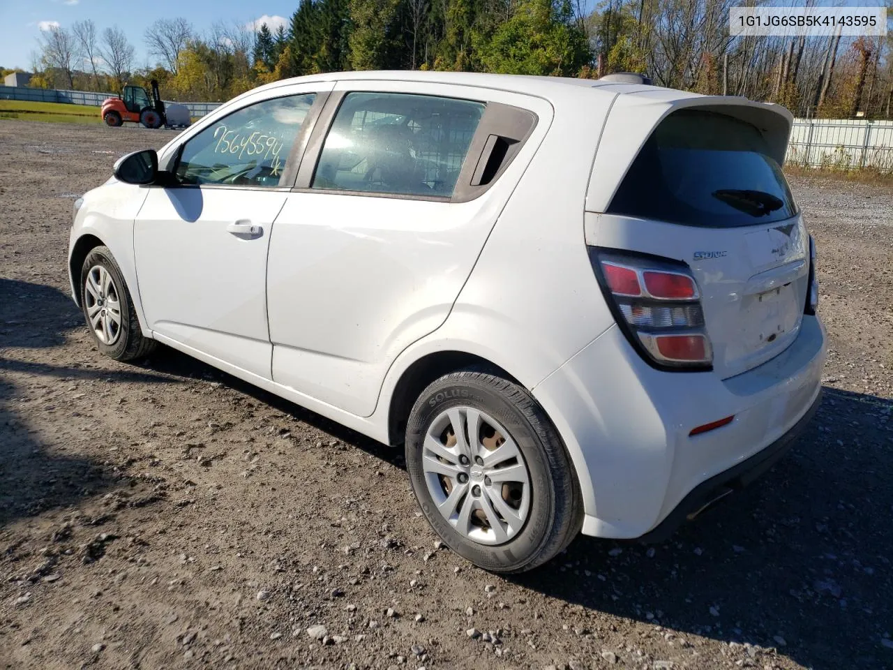 2019 Chevrolet Sonic VIN: 1G1JG6SB5K4143595 Lot: 75645594