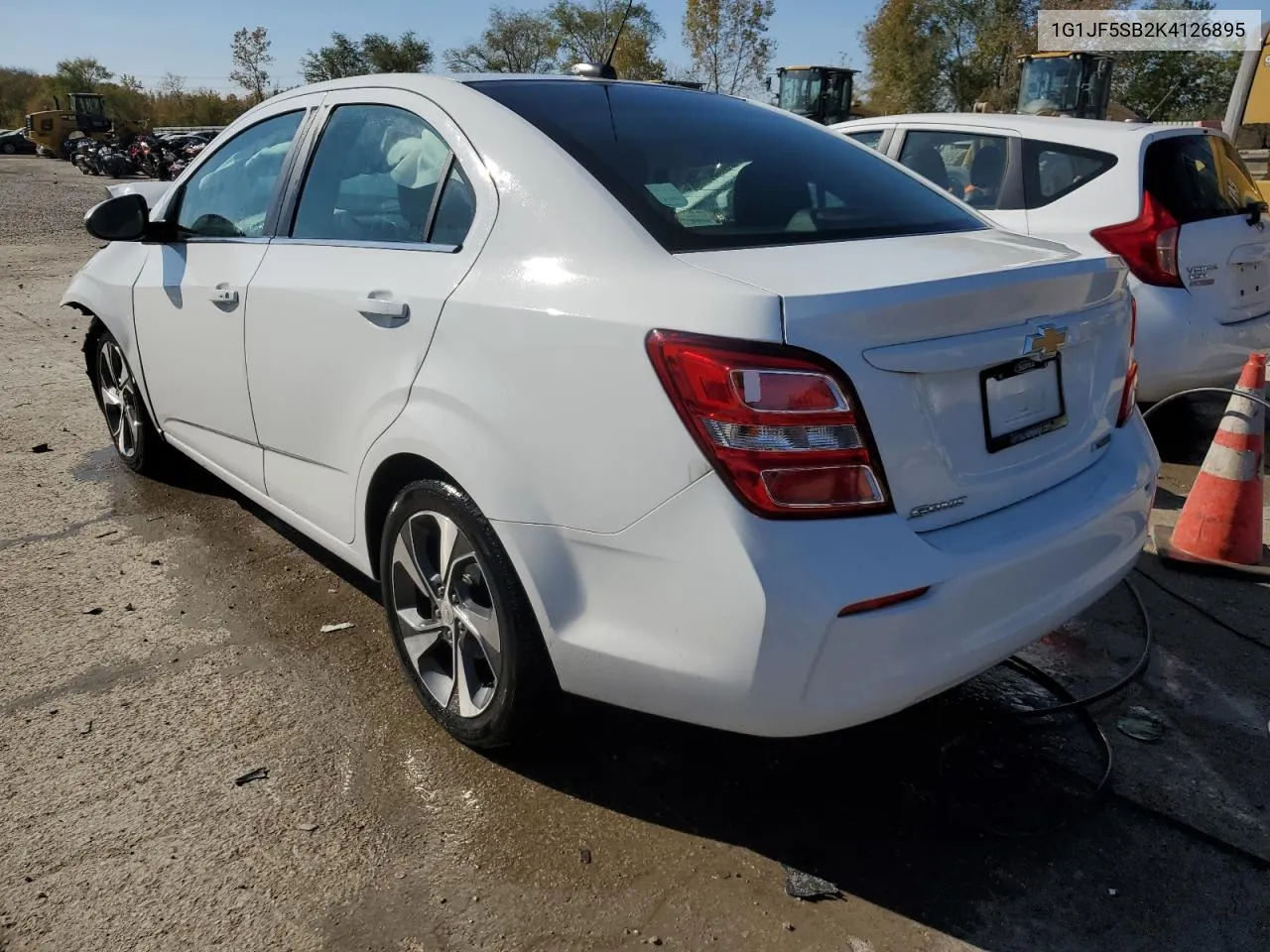 2019 Chevrolet Sonic Premier VIN: 1G1JF5SB2K4126895 Lot: 76505134