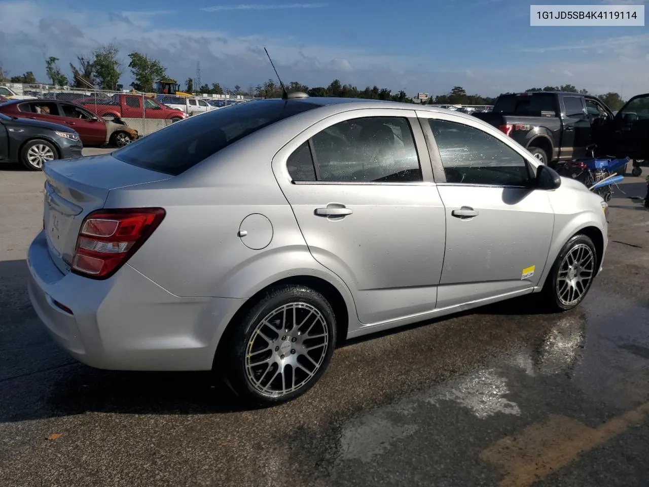 2019 Chevrolet Sonic Lt VIN: 1G1JD5SB4K4119114 Lot: 79335564