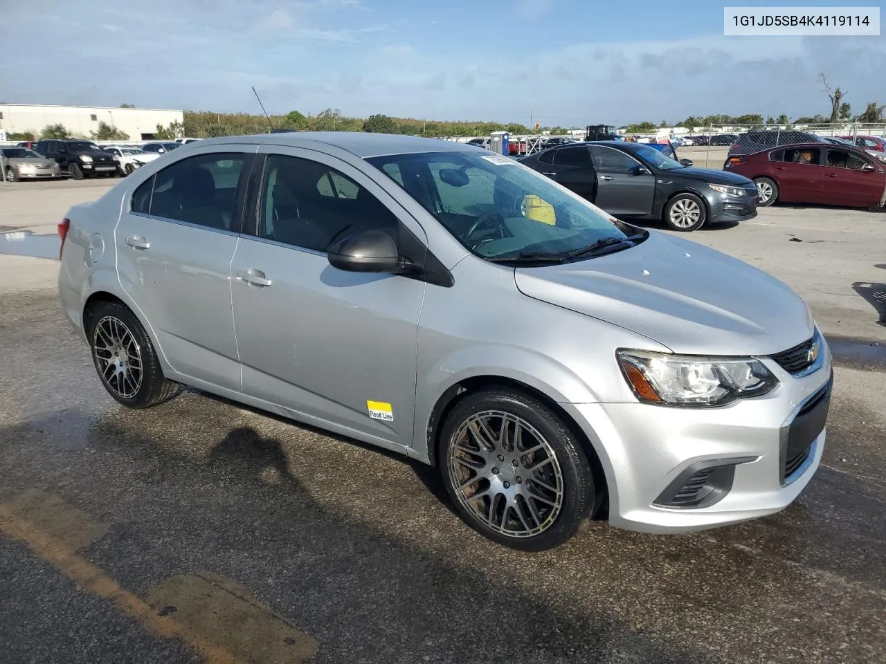 2019 Chevrolet Sonic Lt VIN: 1G1JD5SB4K4119114 Lot: 79335564