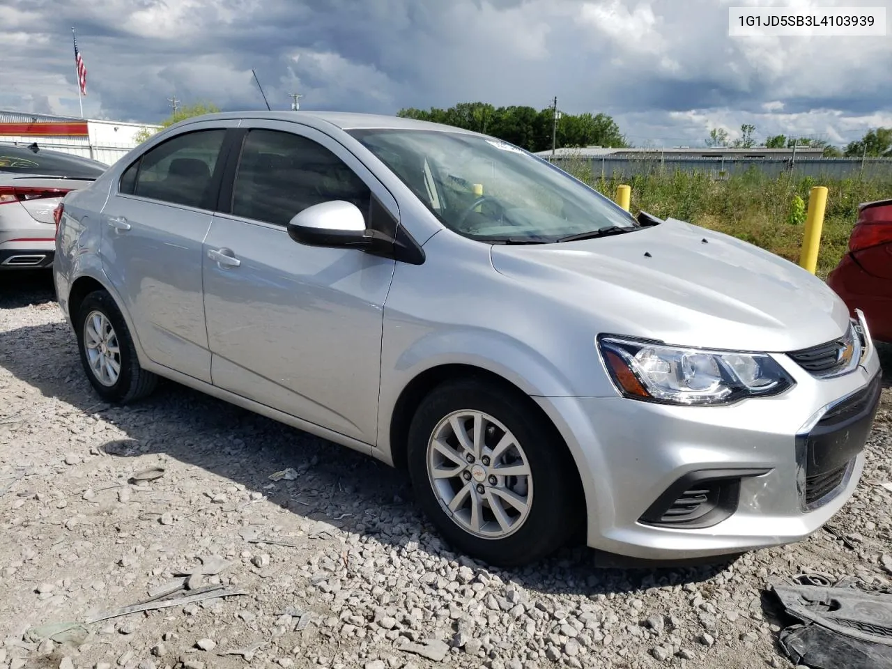 2020 Chevrolet Sonic Lt VIN: 1G1JD5SB3L4103939 Lot: 53019474