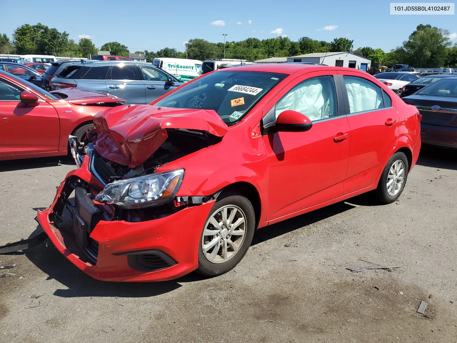 1G1JD5SB0L4102487 2020 Chevrolet Sonic Lt