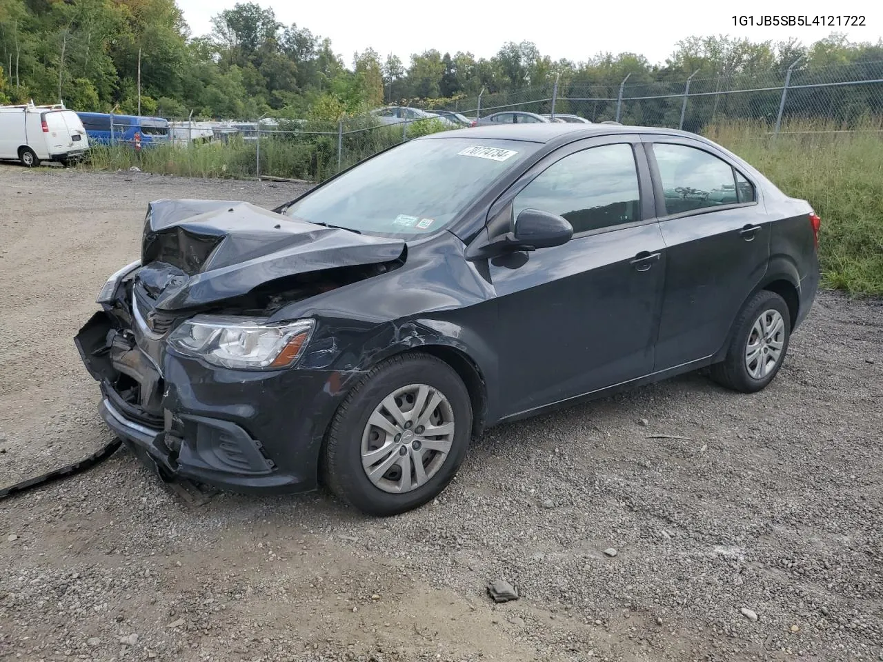 2020 Chevrolet Sonic Ls VIN: 1G1JB5SB5L4121722 Lot: 70774734