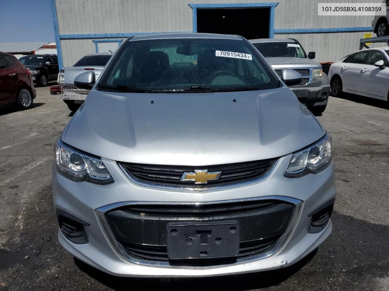 1G1JD5SBXL4108359 2020 Chevrolet Sonic Lt