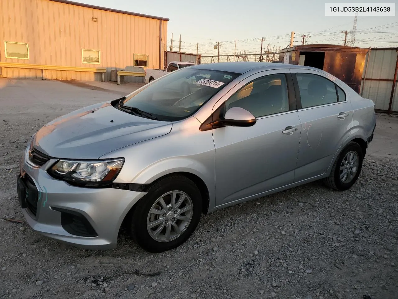 2020 Chevrolet Sonic Lt VIN: 1G1JD5SB2L4143638 Lot: 73208714