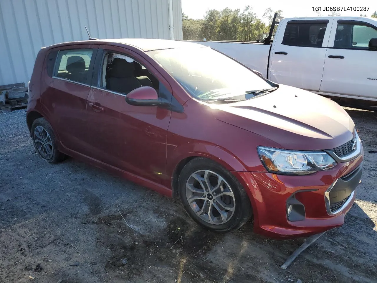 2020 Chevrolet Sonic Lt VIN: 1G1JD6SB7L4100287 Lot: 76624694