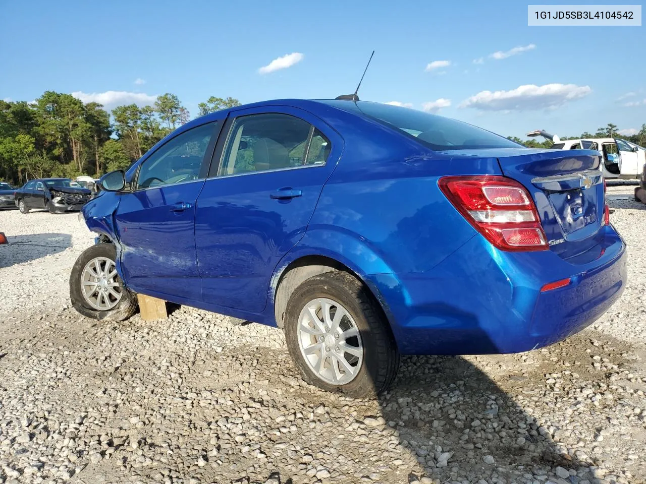 2020 Chevrolet Sonic Lt VIN: 1G1JD5SB3L4104542 Lot: 80297654