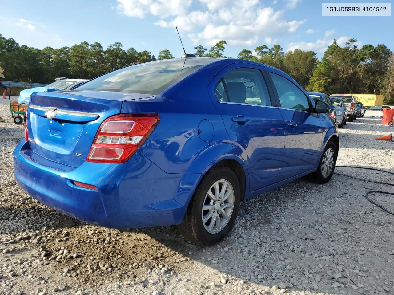 2020 Chevrolet Sonic Lt VIN: 1G1JD5SB3L4104542 Lot: 80297654