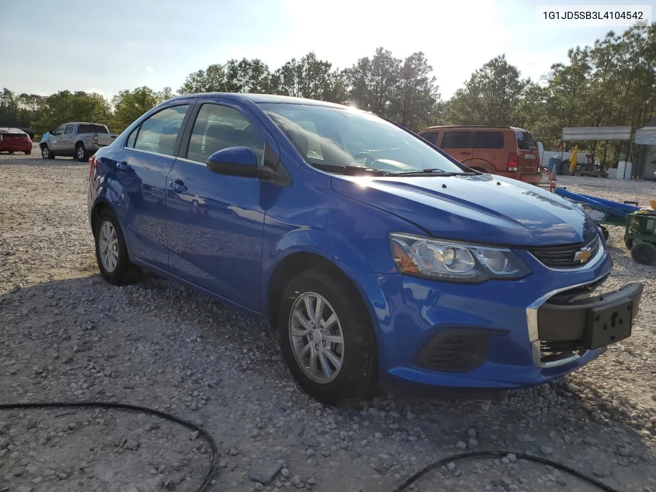 2020 Chevrolet Sonic Lt VIN: 1G1JD5SB3L4104542 Lot: 80297654