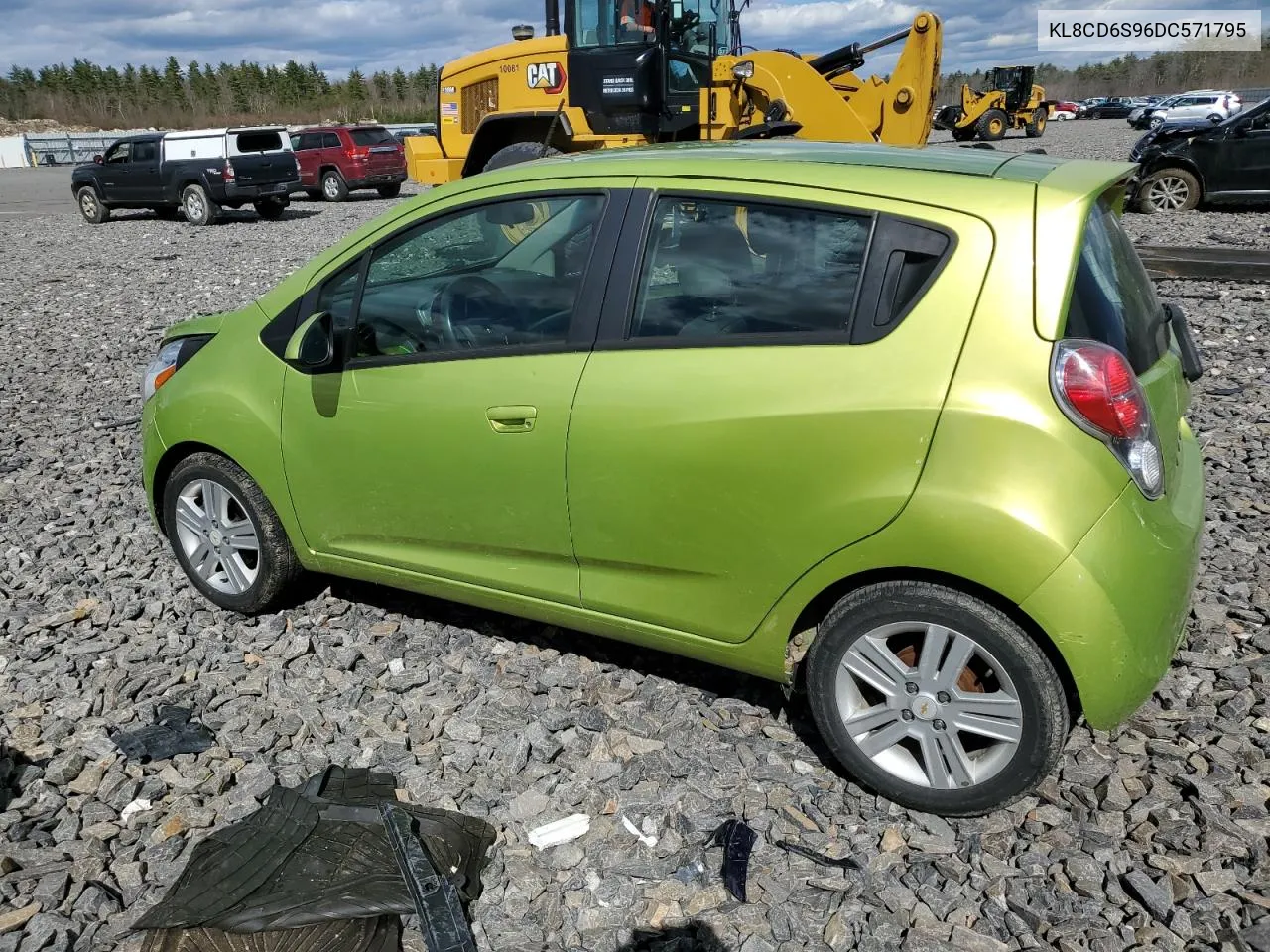 2013 Chevrolet Spark 1Lt VIN: KL8CD6S96DC571795 Lot: 50782734