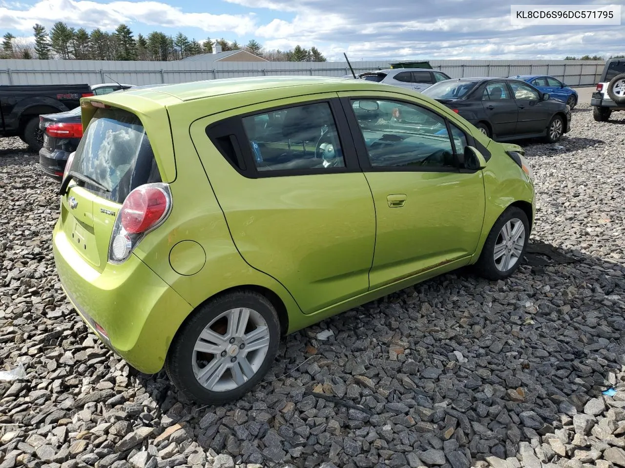 2013 Chevrolet Spark 1Lt VIN: KL8CD6S96DC571795 Lot: 50782734