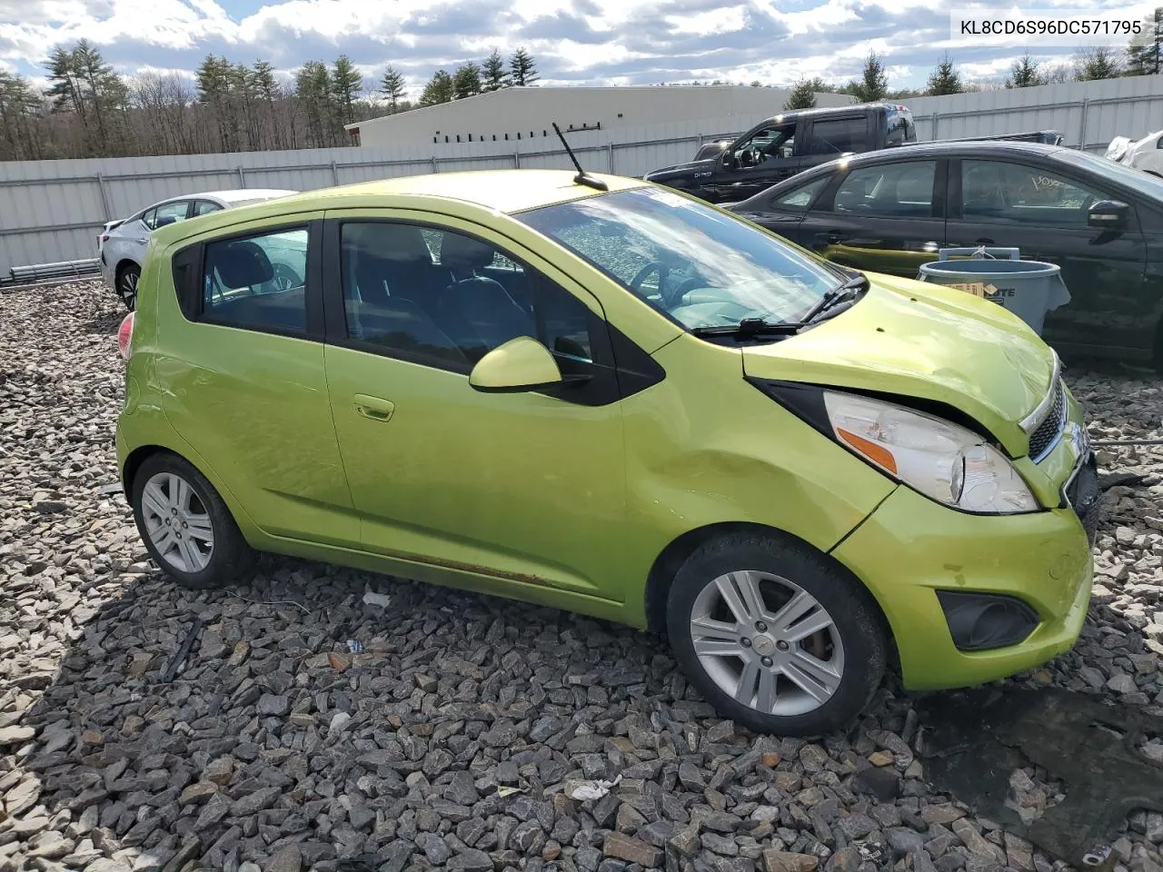 2013 Chevrolet Spark 1Lt VIN: KL8CD6S96DC571795 Lot: 50782734