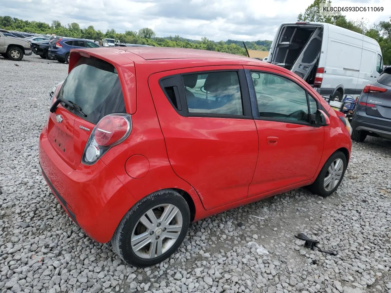 2013 Chevrolet Spark 1Lt VIN: KL8CD6S93DC611069 Lot: 65291984