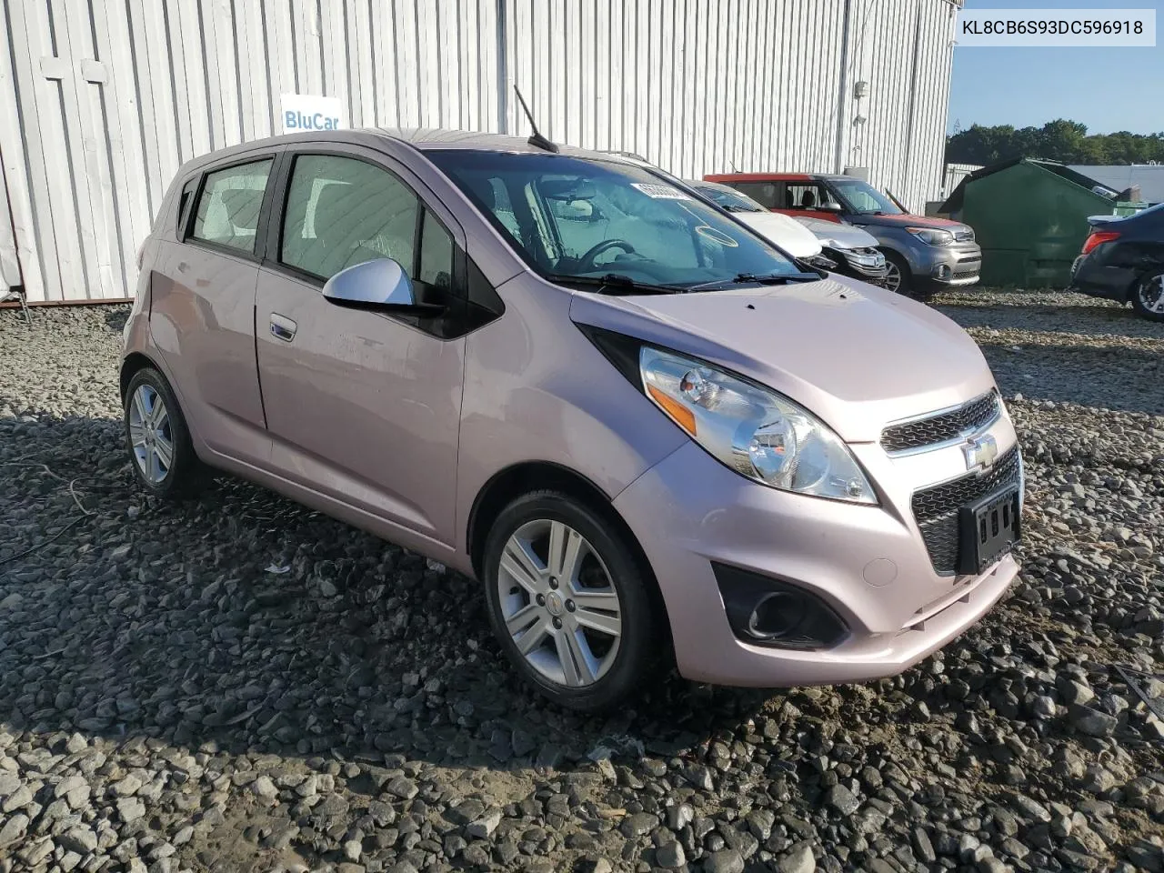 2013 Chevrolet Spark Ls VIN: KL8CB6S93DC596918 Lot: 66386604