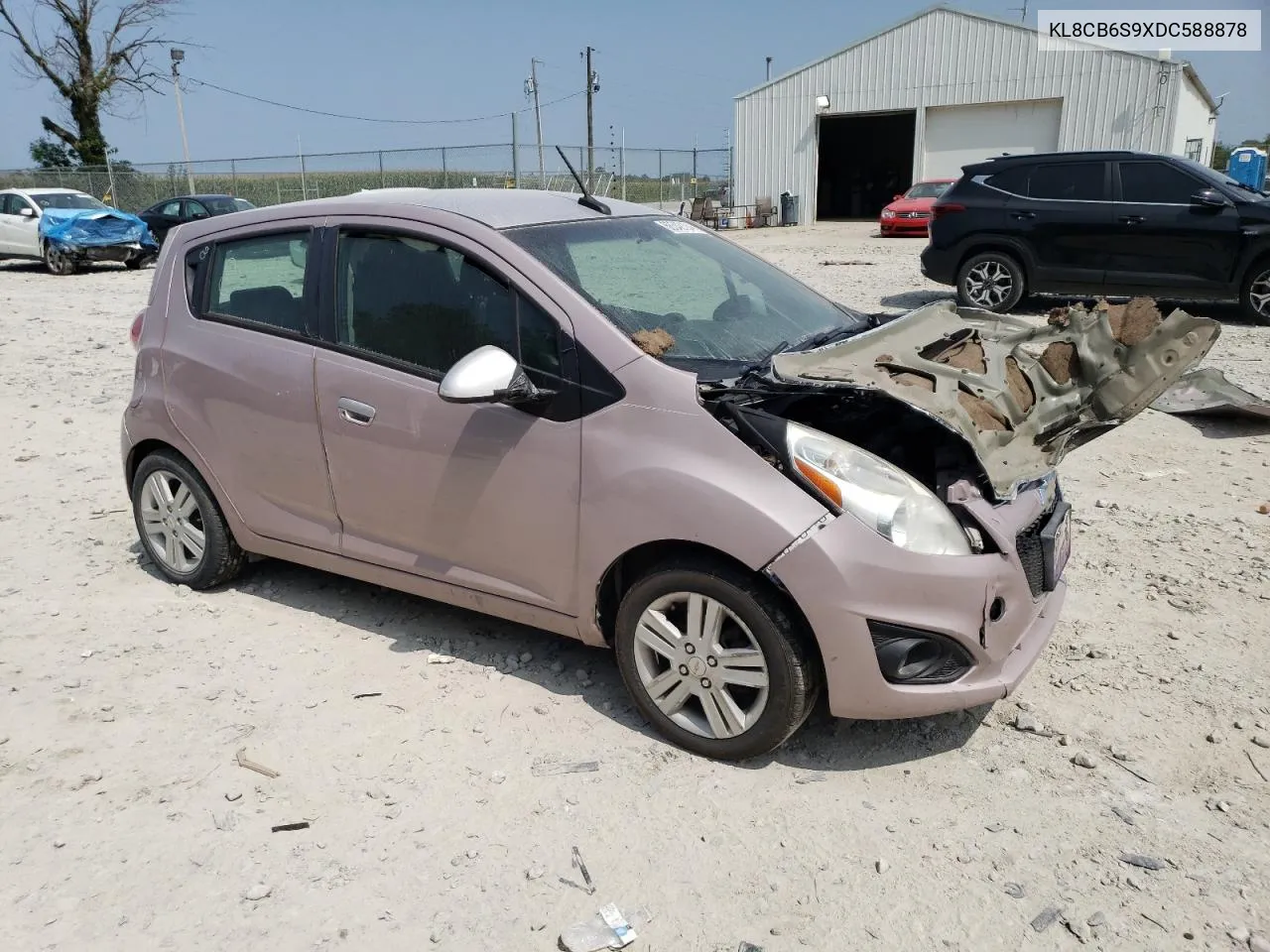 2013 Chevrolet Spark Ls VIN: KL8CB6S9XDC588878 Lot: 68542104