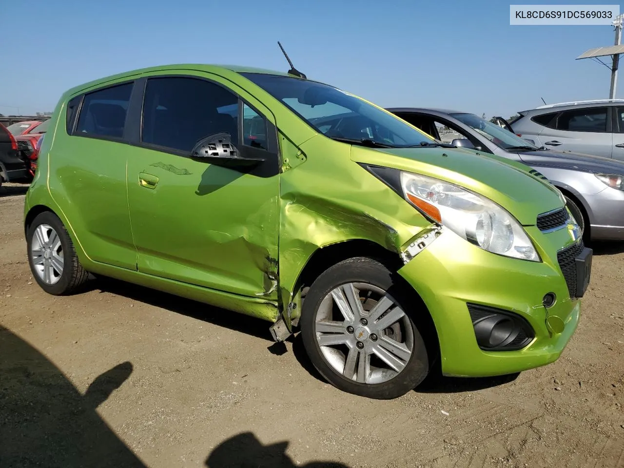 2013 Chevrolet Spark 1Lt VIN: KL8CD6S91DC569033 Lot: 69832894