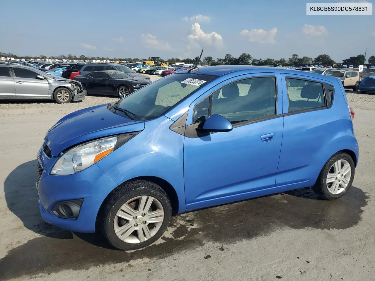 2013 Chevrolet Spark Ls VIN: KL8CB6S90DC578831 Lot: 70655374