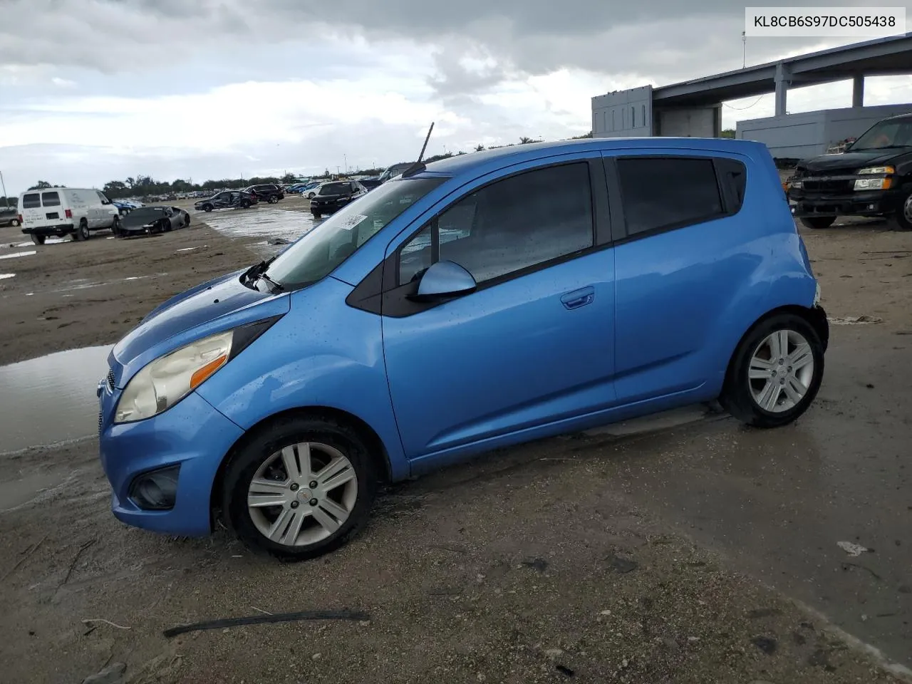 2013 Chevrolet Spark Ls VIN: KL8CB6S97DC505438 Lot: 71616484