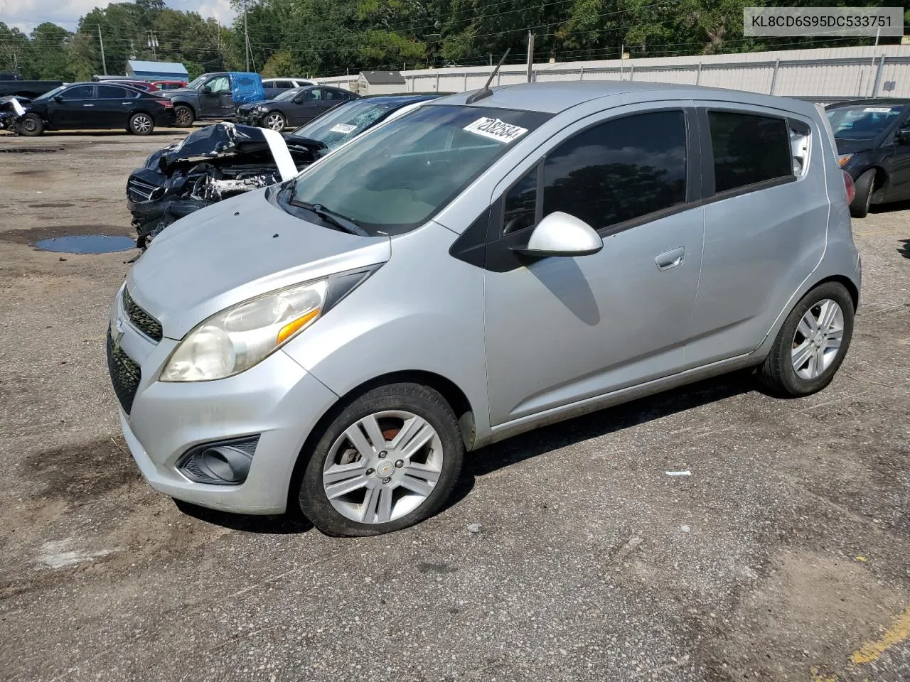 2013 Chevrolet Spark 1Lt VIN: KL8CD6S95DC533751 Lot: 72082584