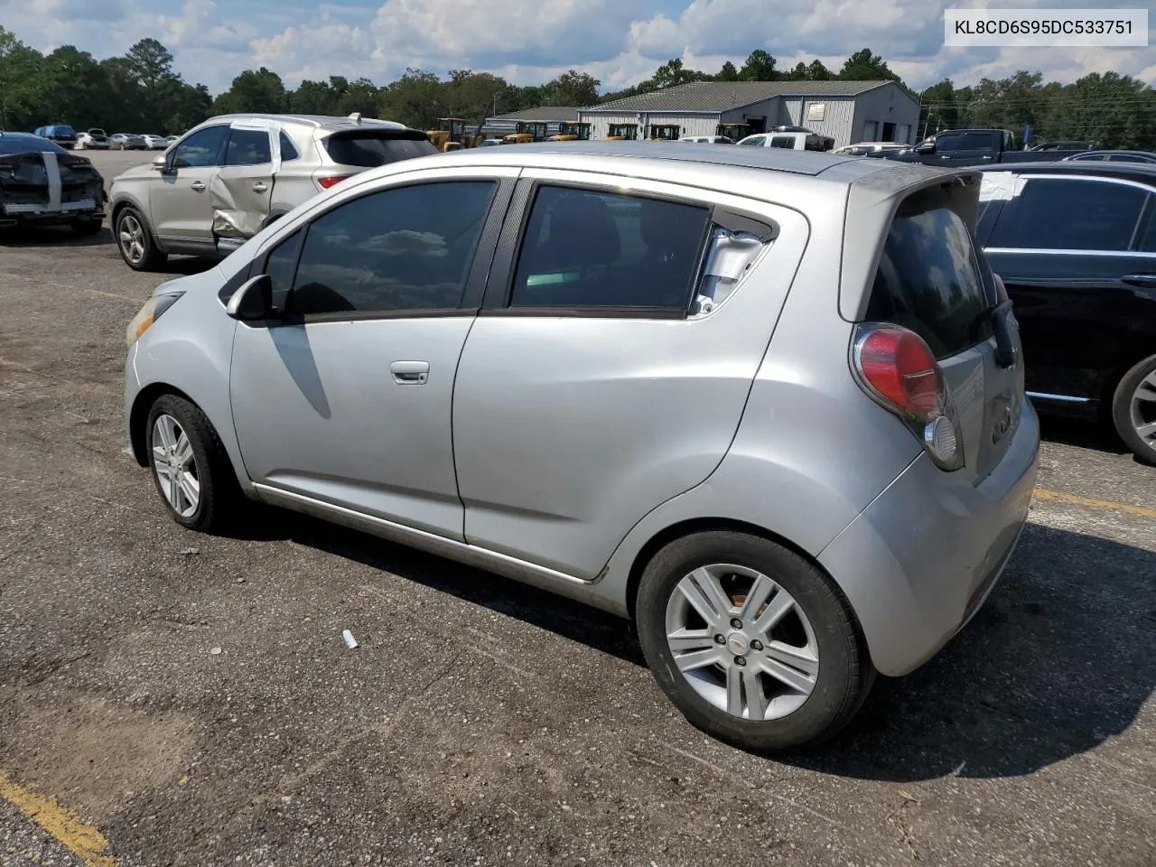 2013 Chevrolet Spark 1Lt VIN: KL8CD6S95DC533751 Lot: 72082584