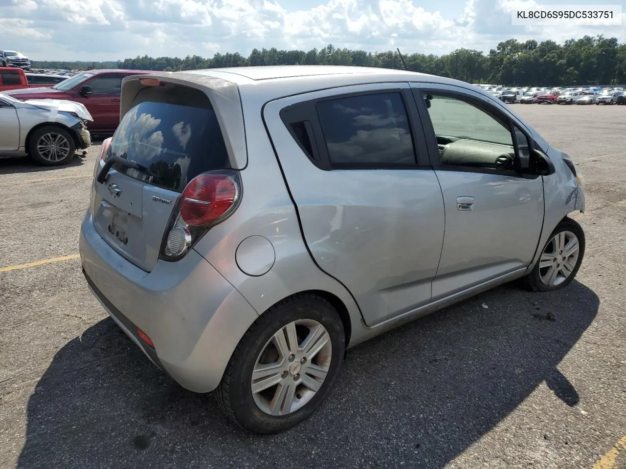 2013 Chevrolet Spark 1Lt VIN: KL8CD6S95DC533751 Lot: 72082584