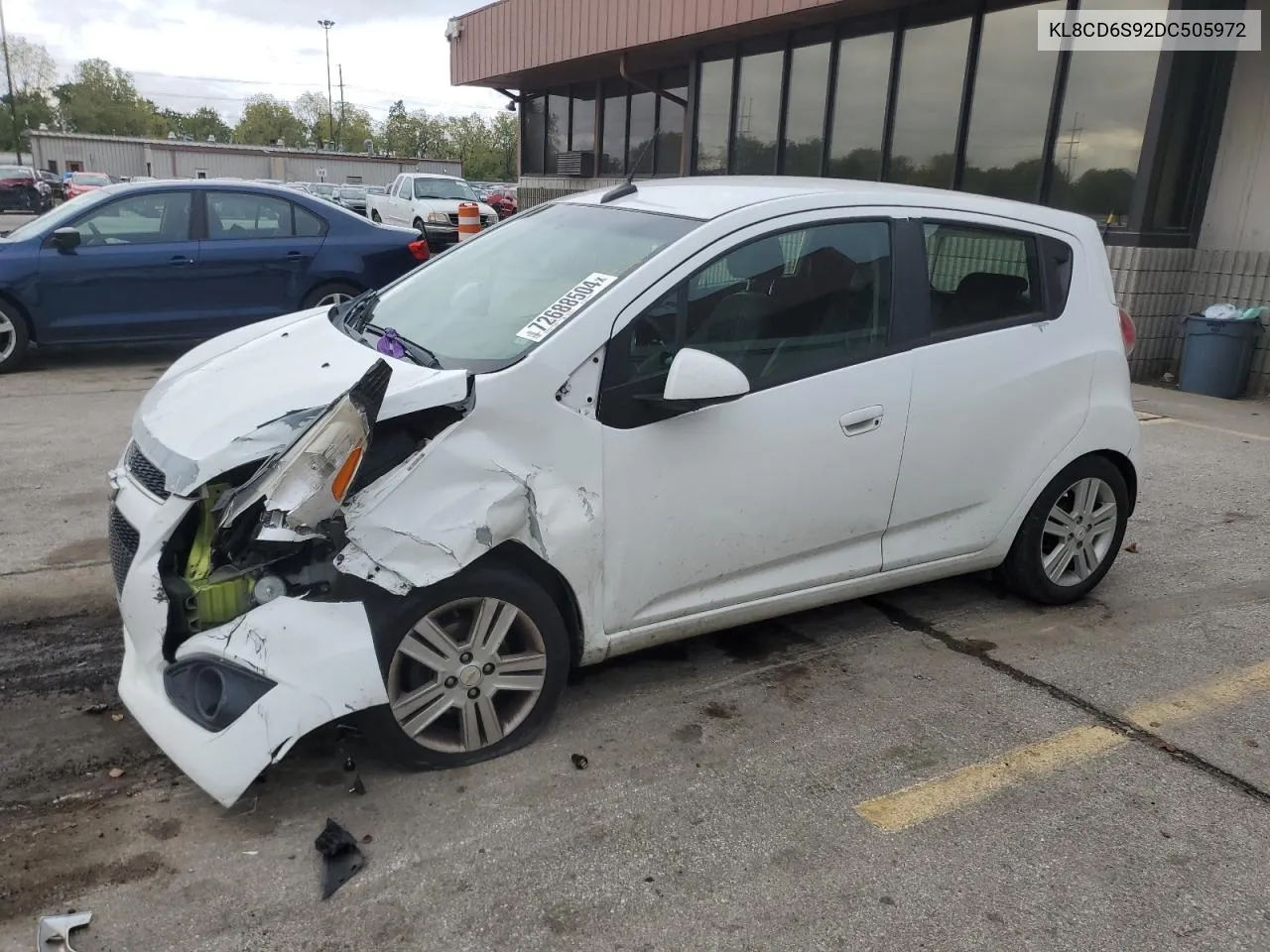 2013 Chevrolet Spark 1Lt VIN: KL8CD6S92DC505972 Lot: 72688504