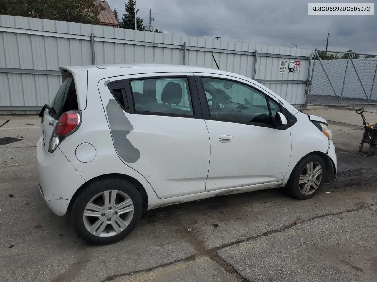 2013 Chevrolet Spark 1Lt VIN: KL8CD6S92DC505972 Lot: 72688504