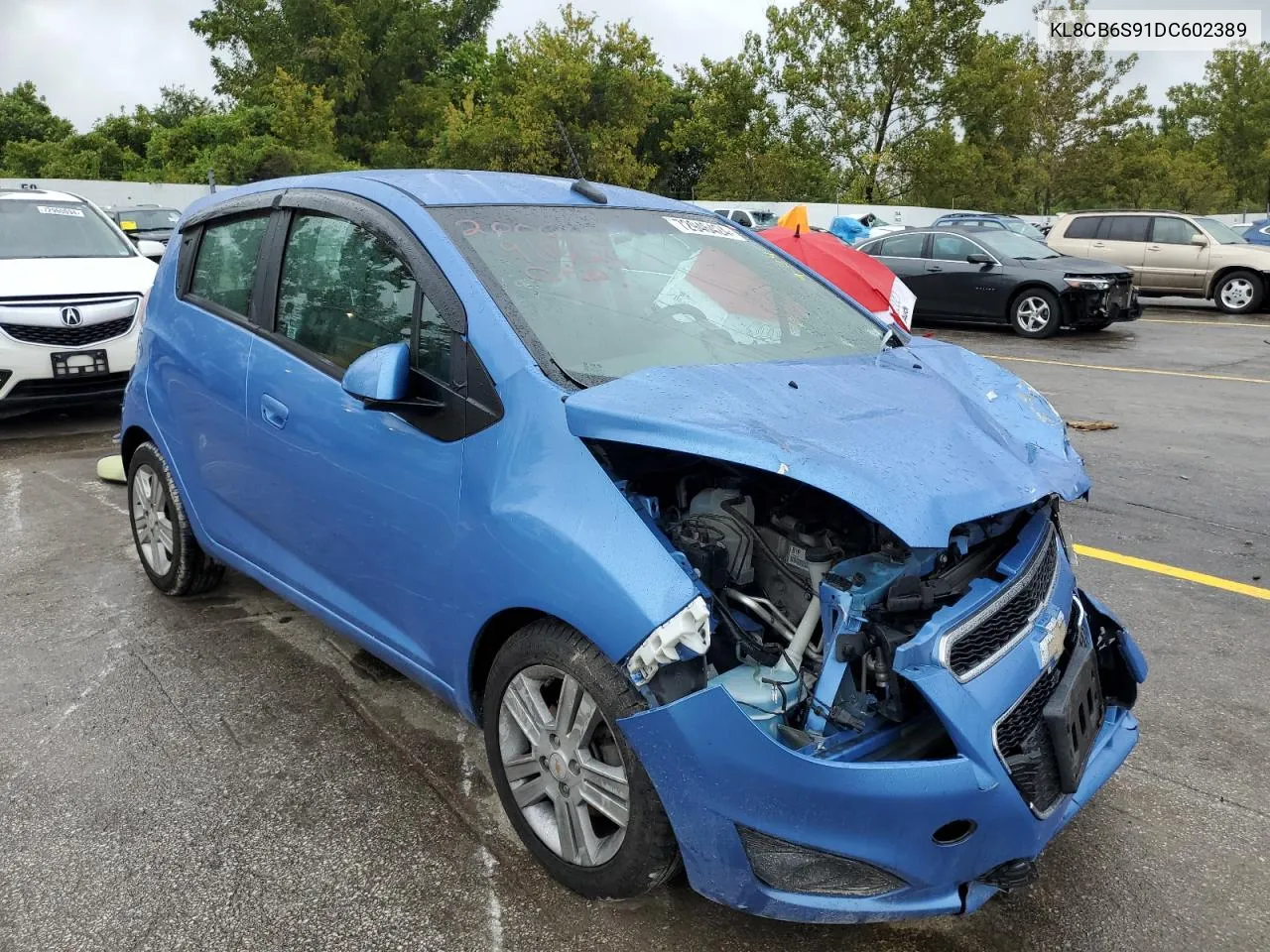 2013 Chevrolet Spark Ls VIN: KL8CB6S91DC602389 Lot: 72946424