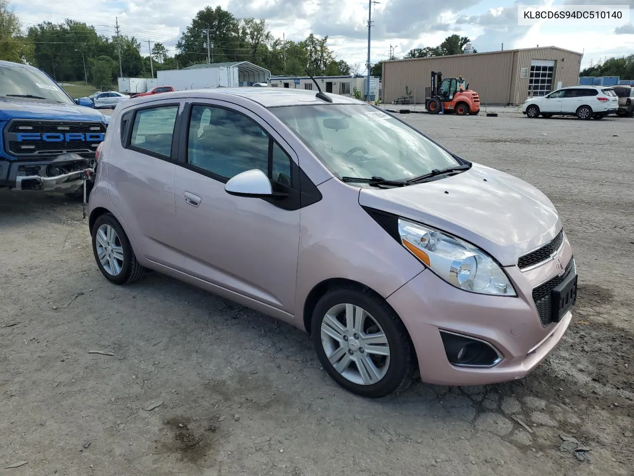 2013 Chevrolet Spark 1Lt VIN: KL8CD6S94DC510140 Lot: 73188644