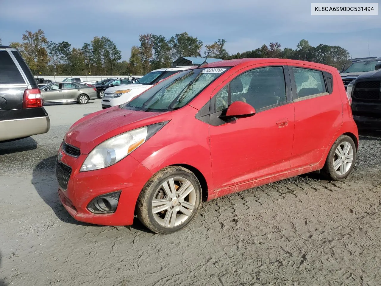 2013 Chevrolet Spark Ls VIN: KL8CA6S90DC531494 Lot: 74364714