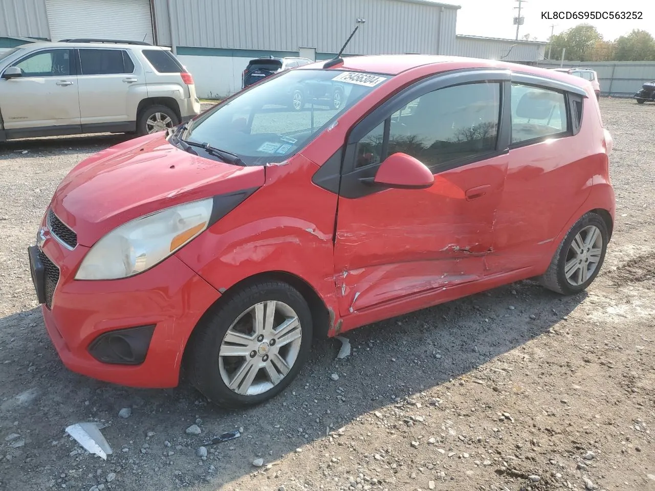 2013 Chevrolet Spark 1Lt VIN: KL8CD6S95DC563252 Lot: 75456304