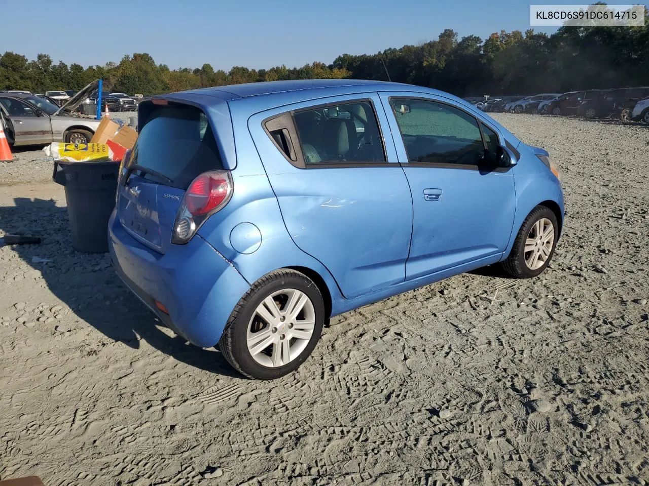 2013 Chevrolet Spark 1Lt VIN: KL8CD6S91DC614715 Lot: 75506554