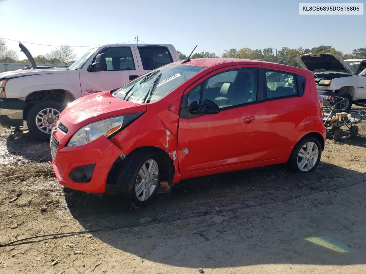 2013 Chevrolet Spark Ls VIN: KL8CB6S95DC618806 Lot: 75539064