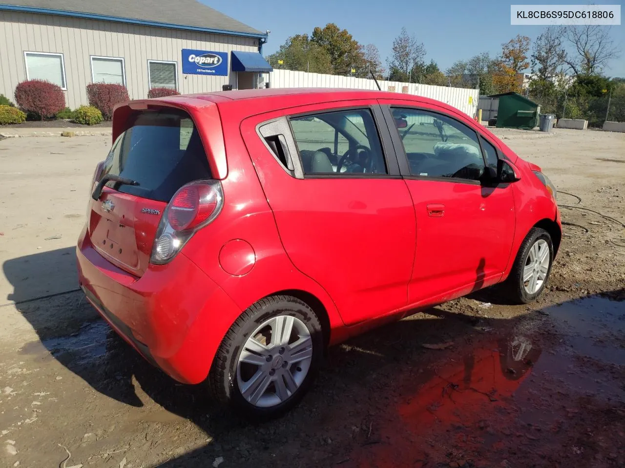 2013 Chevrolet Spark Ls VIN: KL8CB6S95DC618806 Lot: 75539064