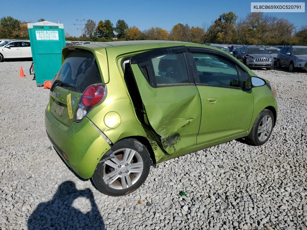 2013 Chevrolet Spark Ls VIN: KL8CB6S9XDC520791 Lot: 76800794